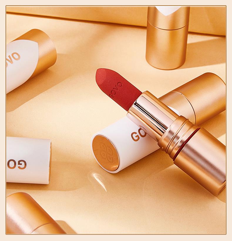 GOVO Pure Matte Non-Stick Velvet Lipstick - Queen Yellow for Brightening, Long-Lasting, Non-Fading Makeup