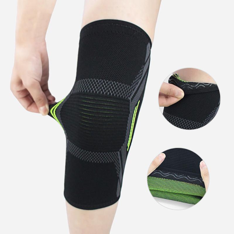 Sport Kniepolster Elastisch Rutschfest Kälteschutz Kniebandage Fitness Laufen Radfahren Ausrüstung