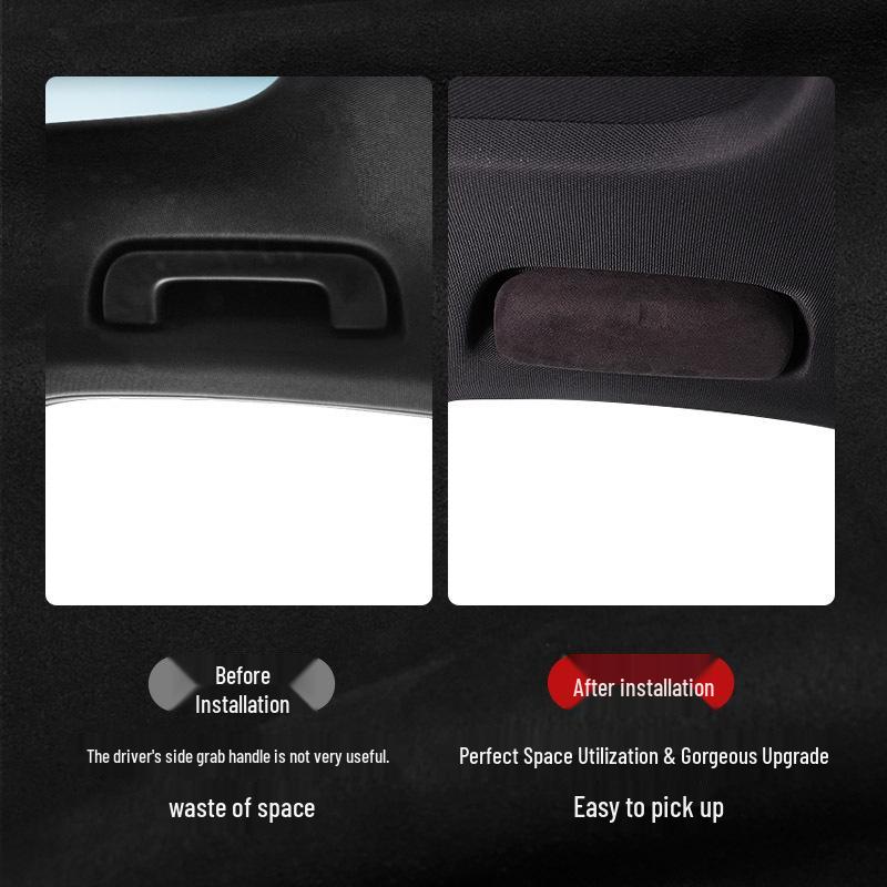 Držák na sluneční brýle pro Volvo XC60/XC90/V90/S90 2018-2026 s interiiérem ze semiše