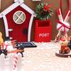 Miniature Glowing House Christmas Decoration Set With Removable Parts for Holiday Displays