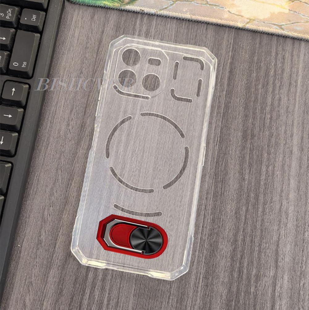 Magnet Phone Case For Doogee Blade GT Ultra 6.72" BladeGT GTUltra Shockproof Soft TPU Silicone Cover With Ring Holder