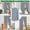 Magnetic Thermal Insulation Door Curtain Waterproof Warm-Keeping Door Curtain Oxford Closed by Magnets Pet-Friendly Door ScreensThicken Cotton curtain