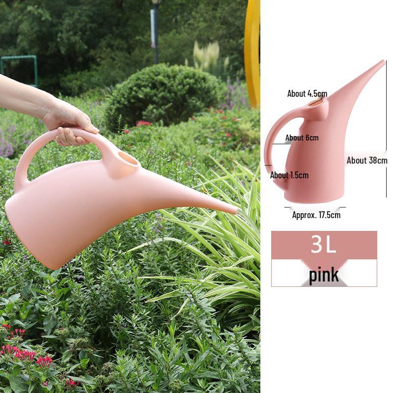 Gießkanne aus Kunststoff mit großem Fassungsvermögen und langem Ausguss für Haushalt und Blumenpflege