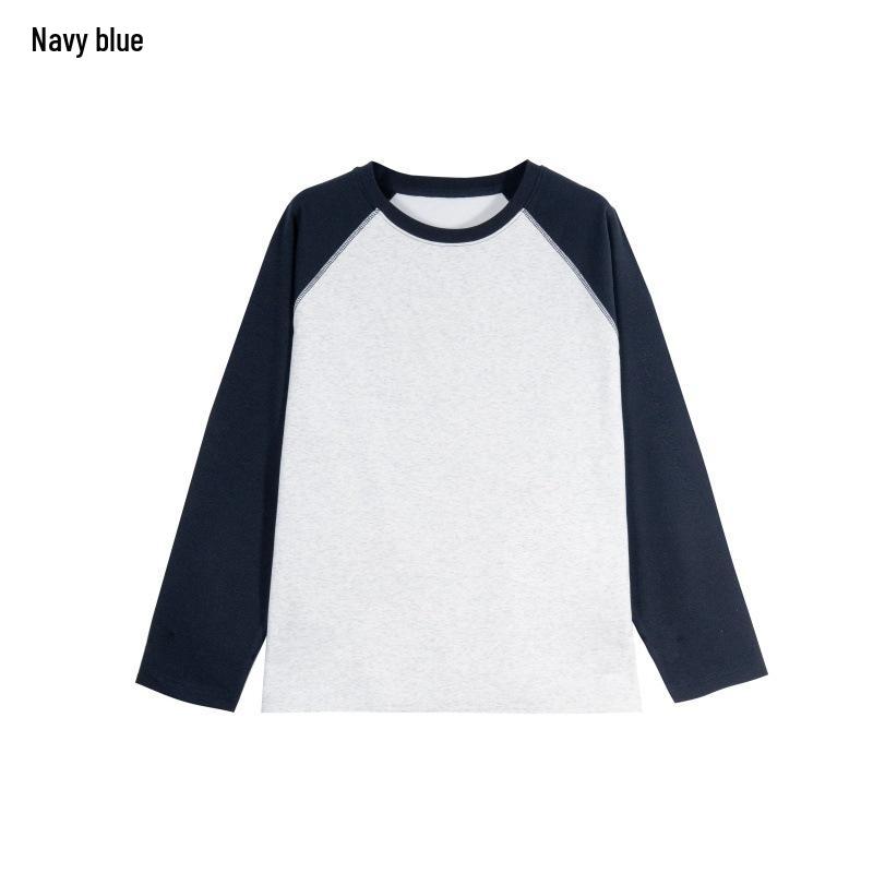 Brushed Y5000 Raglan Color Block Top Free Size