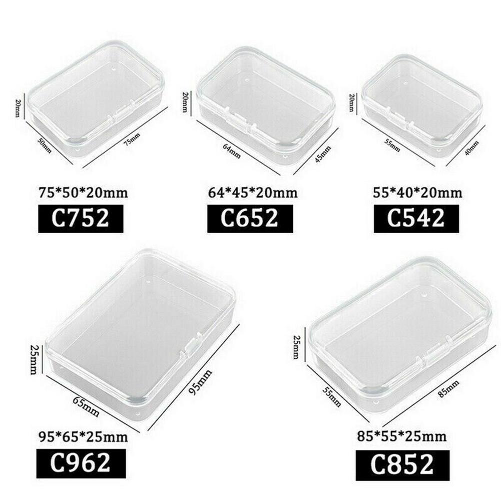 Mini Clear Plastic Small Box Hook Jewelry Earplugs Container Storage Organizer Mini Clear Plastic Small Box Hook Jewelry Earplugs Container Storage Organizer