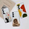 Case For Samsung Galaxy S25 FE Plus Ultra Clear Painted Flowers Back Cover For Samsung S 25 Ultra Soft Shockproof Phone Cases