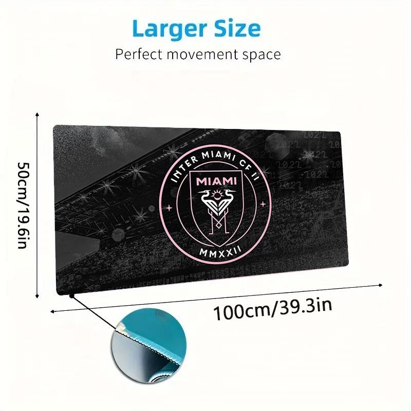 Miami CF Mouse Pad, Large Gaming Desk Mat, Non-slip XXL Mousepad for Laptop & Tablet, Mini PC Playmat with Stitched Edges