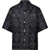 Printed Short-Sleeved Silk Shirt 1AFWS9