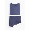 H M Jersey pyjaMa T sHirT   sHorTs Dark Blue