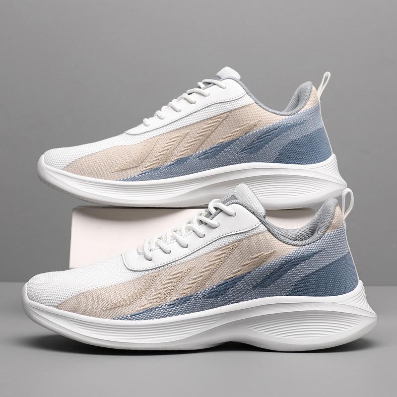 Men's shoes summer breathable large size fly-woven shoes lace-up running mesh casual shoes men's 48 sports shoes men's