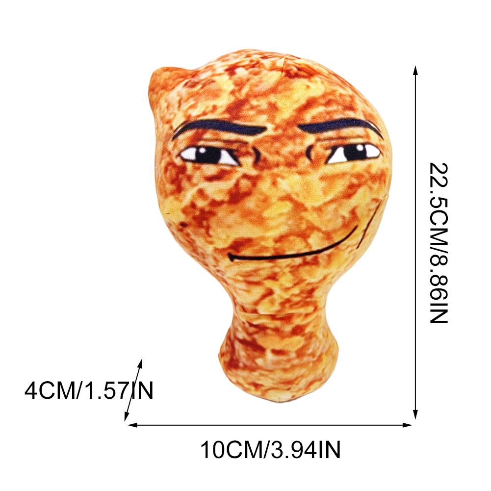 

Cotton Eye Joe Plush Creative Baby Doll Sleep Pillow Cushion Cartoon Chicken Nuggets Anime Smiling Doll for Kids and Adults No Music