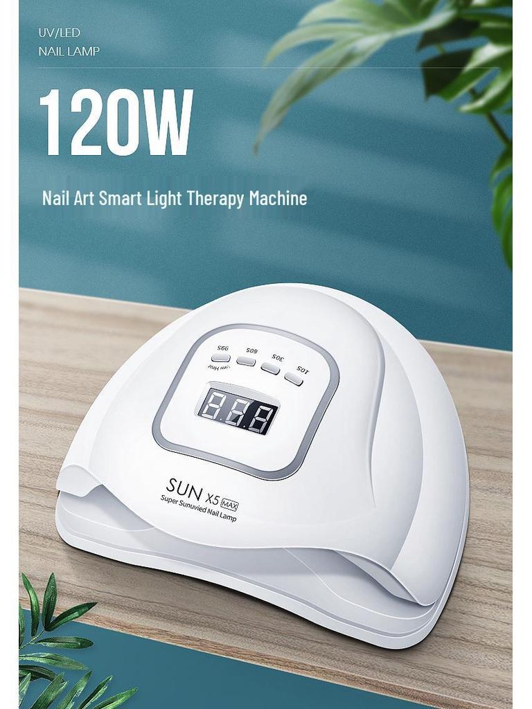 SUNX5MAX 180W Nail Lamp: LED Phototherapy Dryer for Quick Gel Polish Curing