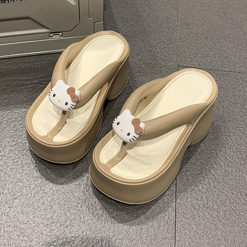 

Platform slippers women s outer wear summer new fashion casual non-slip super soft comfortable versatile sandals 40-41
