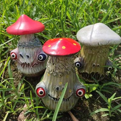 Handmade Mushroom Statue Weird Mutant Anti-fade Thrilling Halloween Style Mushroom Ornament Party Supplies