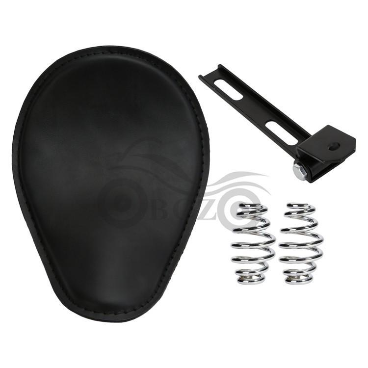 Harley Retro Cruiser Motorcycle Seat & Leather Bag Assembly Model 1