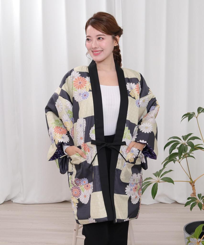 Reversible Hanten with Traditional Japanese Size C [KYOETSU] (Japanese-style Jacket) Pattern, Women's (M, 1A-1B)