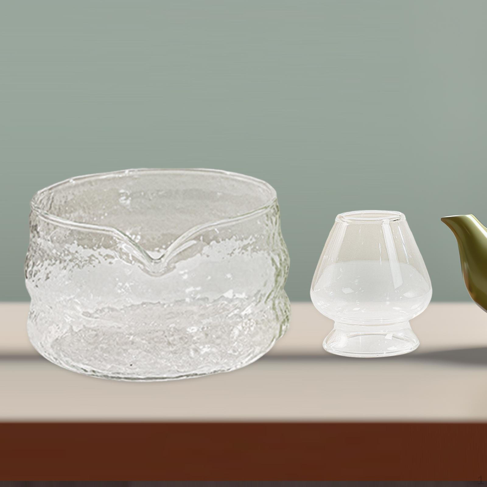 

Glass 650 Ml Matcha Bowl And Whisk Stand Traditional Multifunctional