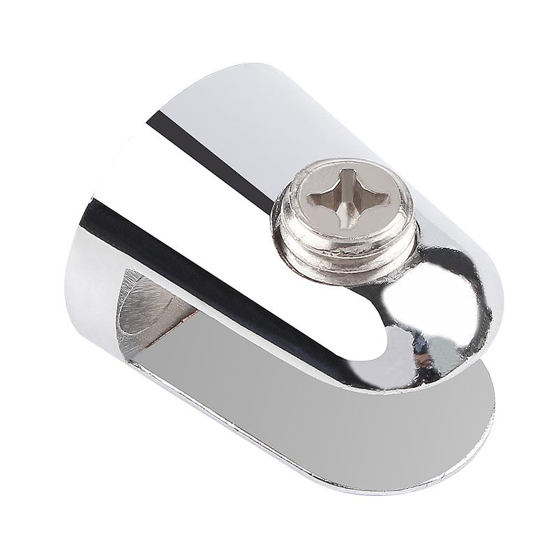 4pcs Zinc Alloy Glass Clamp Holder Wood Shelf Support Bracket Clip Furniture Hardware Accessories Hand Tool