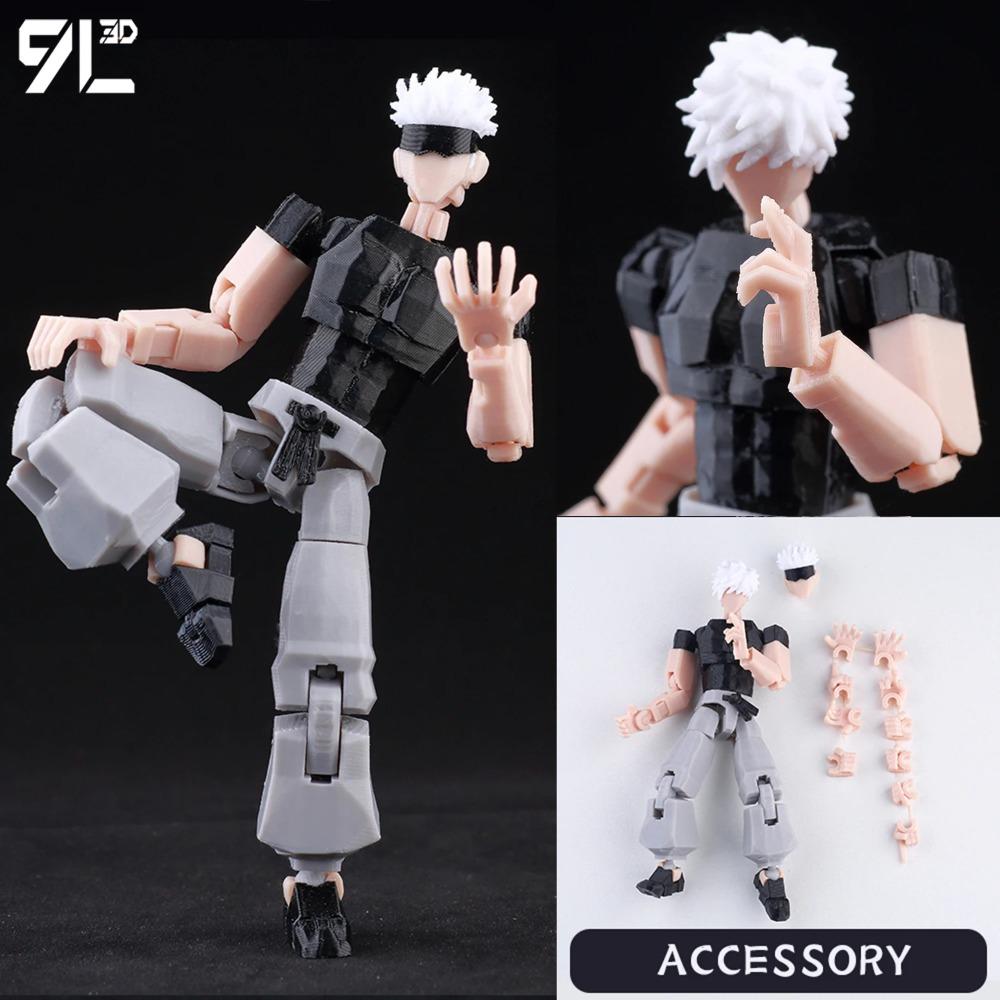 

9L3D Lucky13 Dummy 13 TITAN13 Multiple Styling Combinations Robot Model,Cheap Holiday Gift,Cool Robot Doll Desktop Decoration