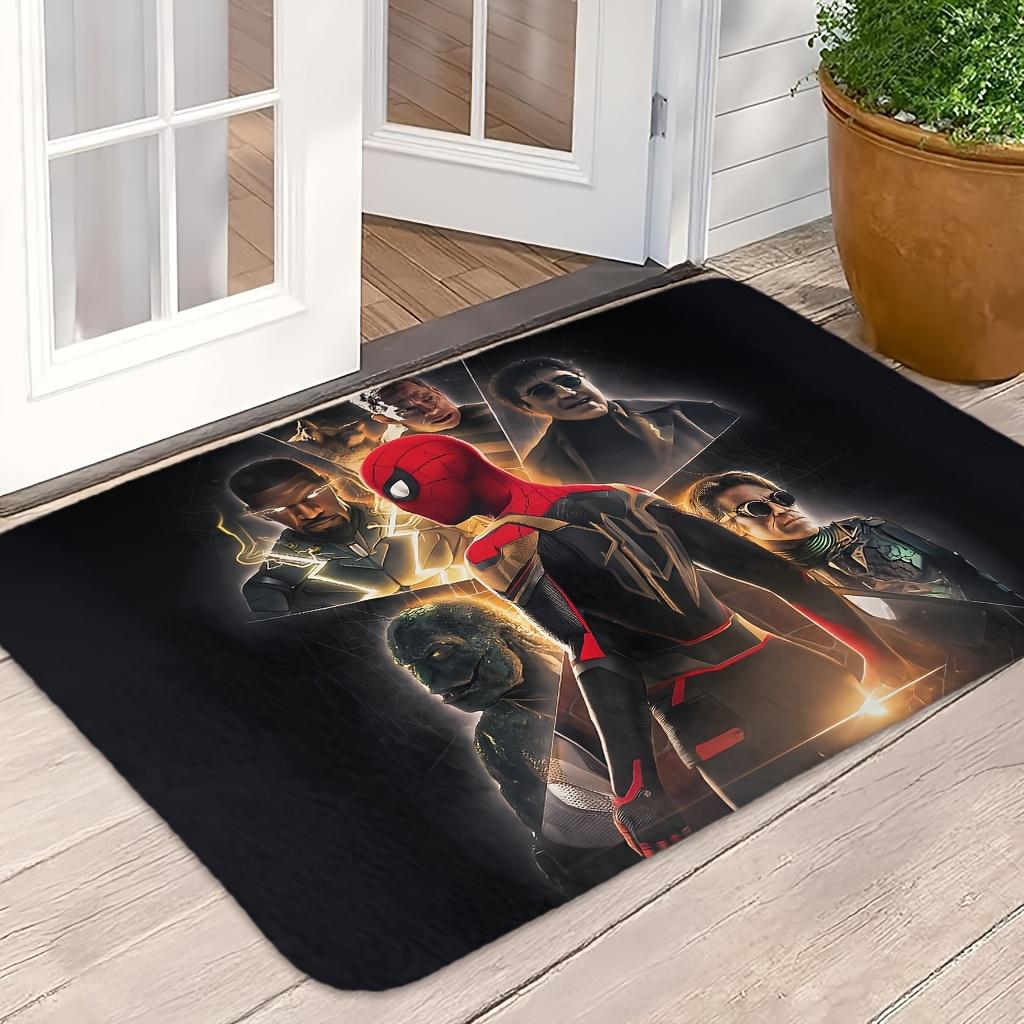 1pc Spider Entry Doorway Floor Rug | Absorbent & Quick-drying, Non-slip & Super Soft, Polyester, Rectangle, Machine Washable,