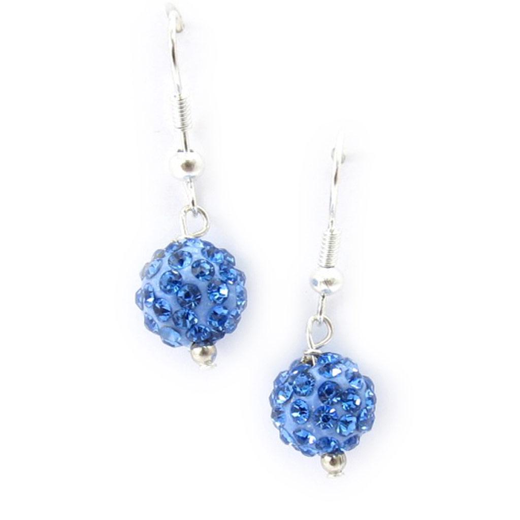 Les Trésors De Lily [K3237] - Blue 'Sissi' Designer Earrings