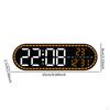 Digital Alarm Clock Date/Time/Week Silent Portable Household LED Wall Electronic Clocks for