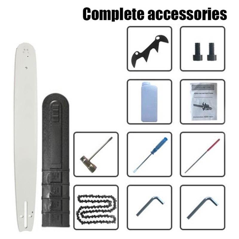 20 Inch High Power Handheld Gasoline Chain Saw 52CC Heavy Duty Wood Cutter Cordless Portable Logging Chainsaw