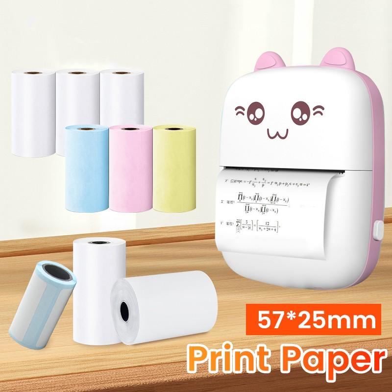 57*25mm Thermal Paper Label Sticker Self-adhesive HD Color Rolls Paper For Mini Printer Instant Print Kids Camera Photo Paper 4