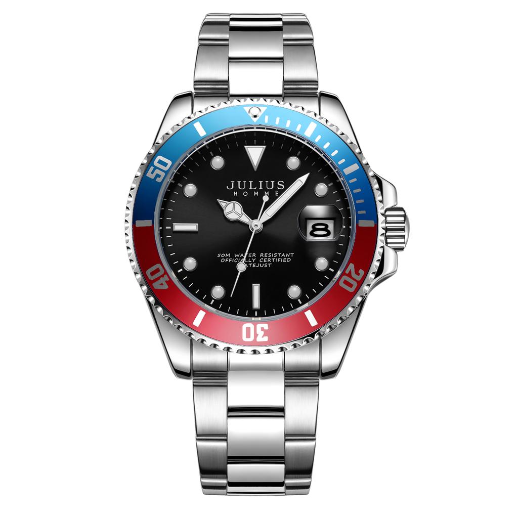 Jyullieoseu Jah-104 Men'S Subdiver Metal Watch