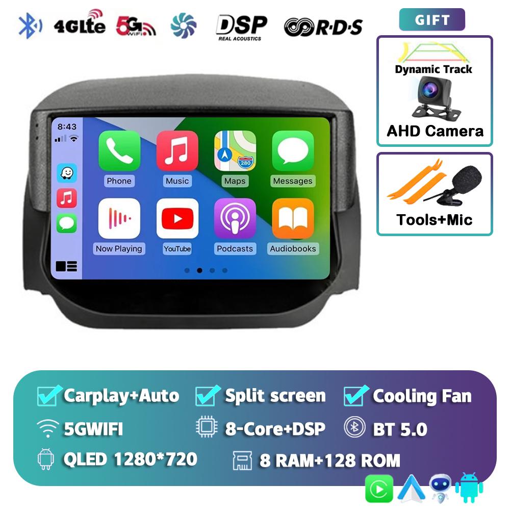 Android 14 Carplay Auto Car Radio For Ford EcoSport Eco Sport 2014 2015 2016 2017 2018 GPS Recorder Multimedia Player 4G+BT DSP