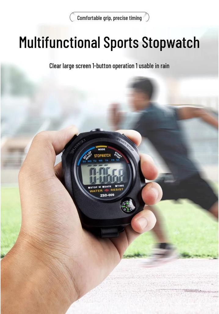 Multifunctional Electronic Stopwatch for Sports, Track, and Swimming - Ideal for Students, Teachers, Coaches, and Referees