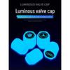 Svítící fluorescenční víčko ventilku pro auta a motocykly