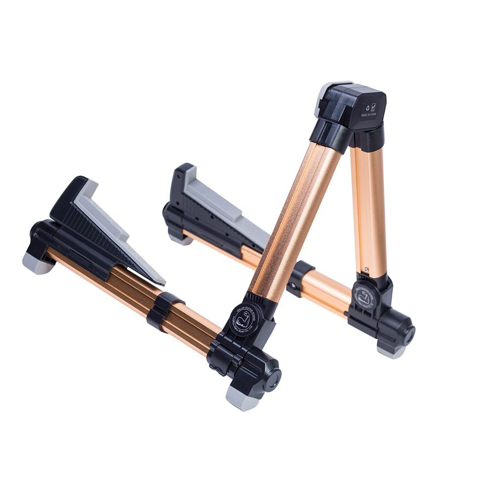 Suporte de guitarra duplo a-frame dobrável suporte ajustável suporte liga alumínio universal para