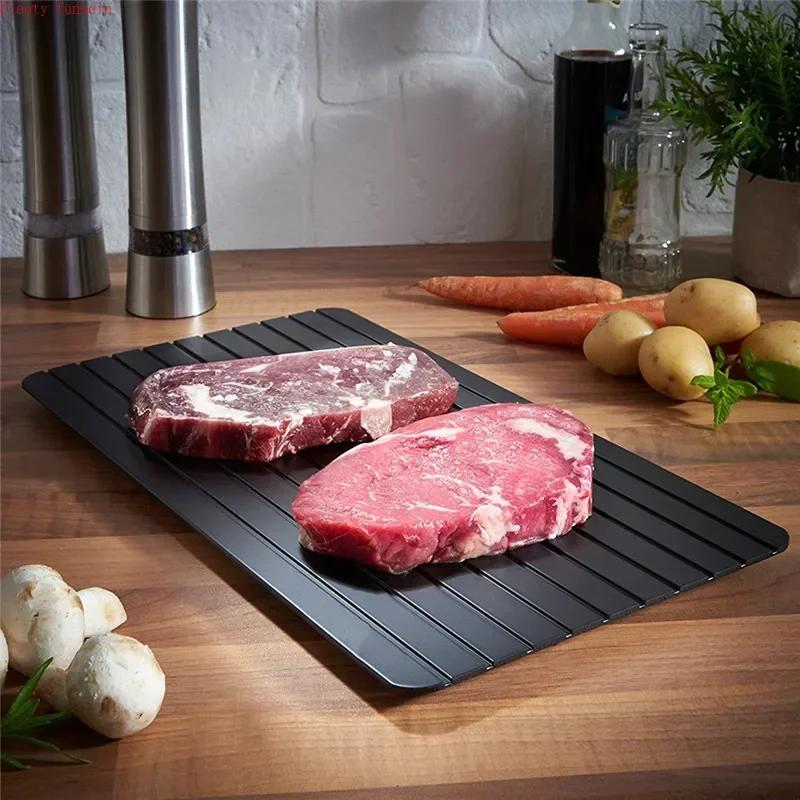 Kitchen Steak Frozen Meat Thawing Plate Aluminum Alloy Quick Thawing Plate Aluminum