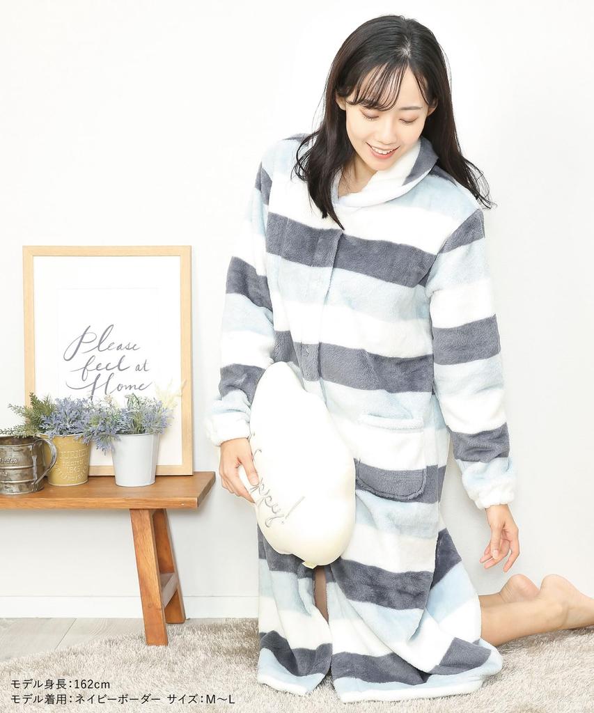 ON NISHIKI Winter Loungewear Dress with Fluffy Long Warm and Long Loungewear Women's Microfur, Sleeves, Soft, Open-Front, Length, Pajamas, Nightgown,