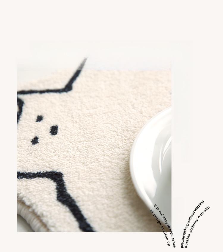 Modern Cat-Feel Imitation Cashmere Non-Slip Carpet for Bedroom, Living Room, and Coffee Table