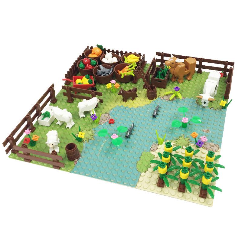 MOC Farm Animal DIY Building Blocks Set
