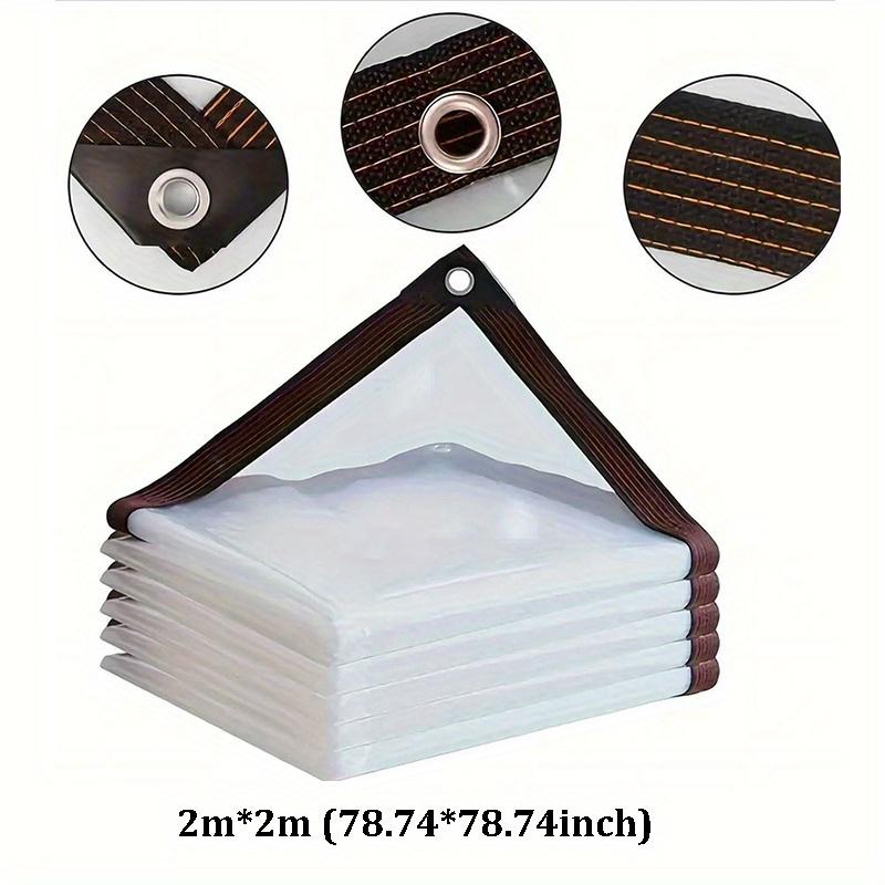 Lonas transparentes com ilhós-Lona transparente para jardins exteriores, proteção de plantas de estufa, pátio, telhado, varanda e galinheiro