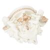 Resin Angel Wall Shelf European Exquisite Beautiful Decoration Rack for Bedroom Living Room Kitchen Beige Gold