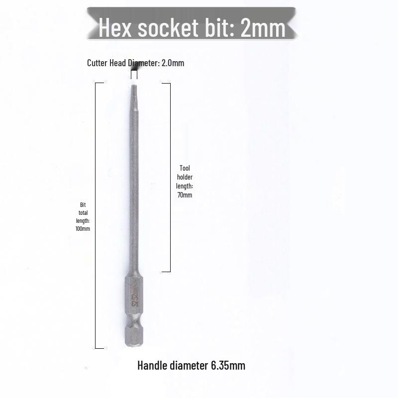 Hex Bit Set for Drills: Super Hard S2 Industrial Extended Screwdriver and Wrench Bits