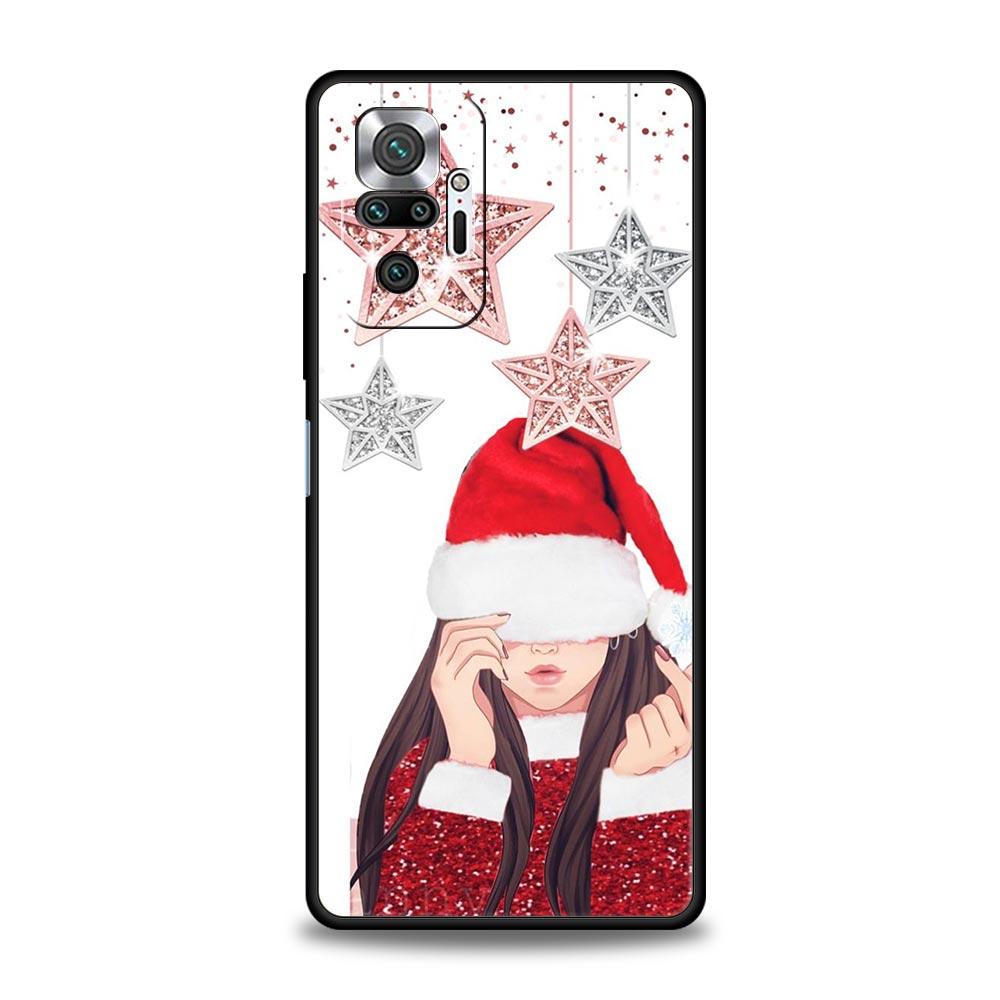 Phone Case For Xiaomi Redmi Note 13 12 5G 9S 9 8 10 11 Pro 9T 13C 12C 10C 9C 9A 7 Pro Silicone Cover Christmas Graphic Printed