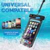 Waterproof Phone Bag Transparent Sealed Case with Lanyard for 72 Inch Devices Touch Screen Access Swimming Camping Hiking