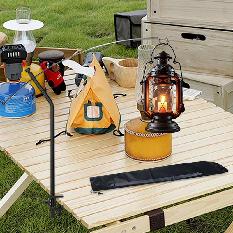 Portable Camping Light Stand Stainless Steel Arc Pole For Garden Lighting Universal Mounting Bracket For LED Lamps