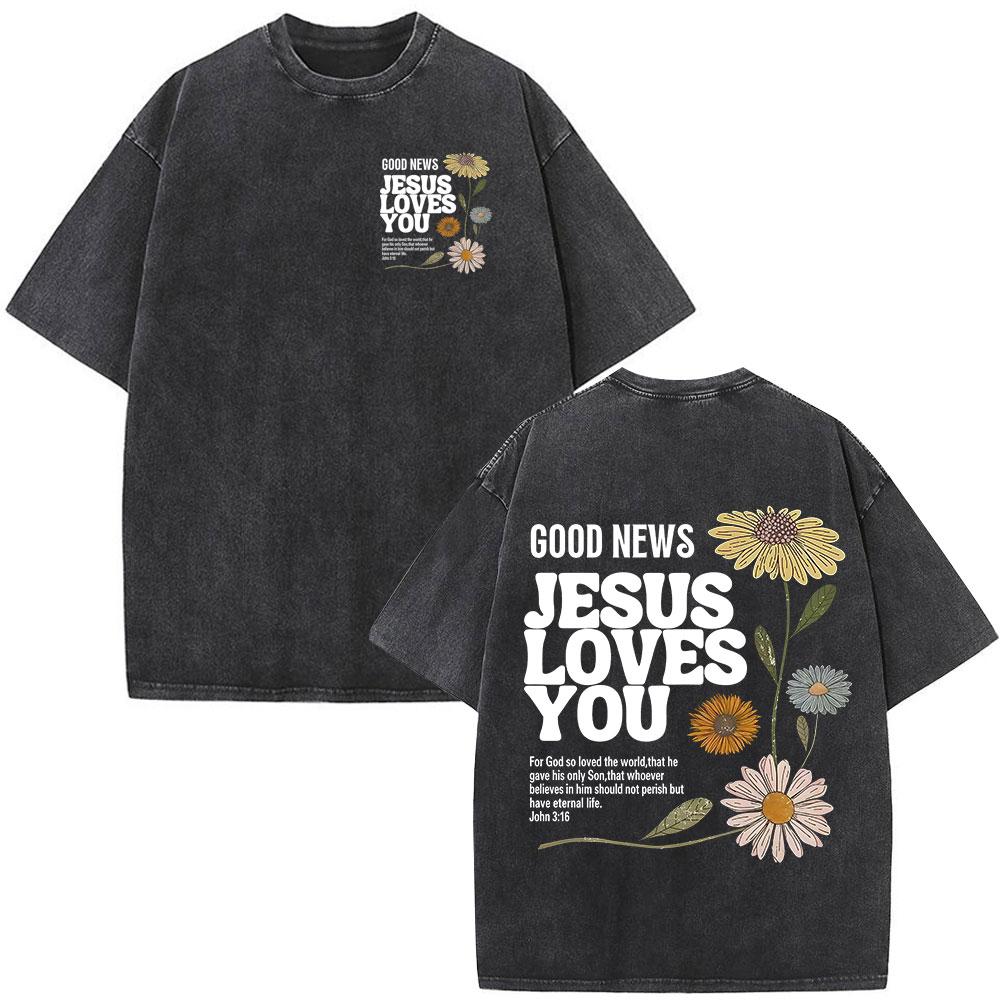 Christian Religious Jesus Forgive Them Father Bible Verse Vintage Acid Washed Tshirt Men Fashion Oversized T Shirts Streetwear