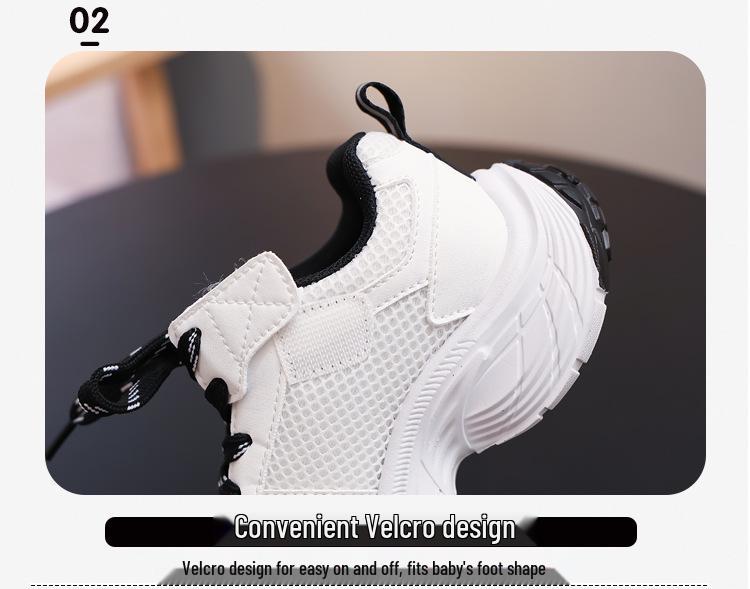 Baskets Chunky en Maille pour Enfants - Style Printemps/Automne 2026, Chaussures Décontractées Polyvalentes et Fashion pour Garçons et Filles en École Primaire