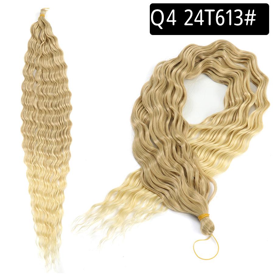 Ocean Deep Wave Kanekalon Crochet Hair 30 inch 120g Long Ombre Synthetic For Women