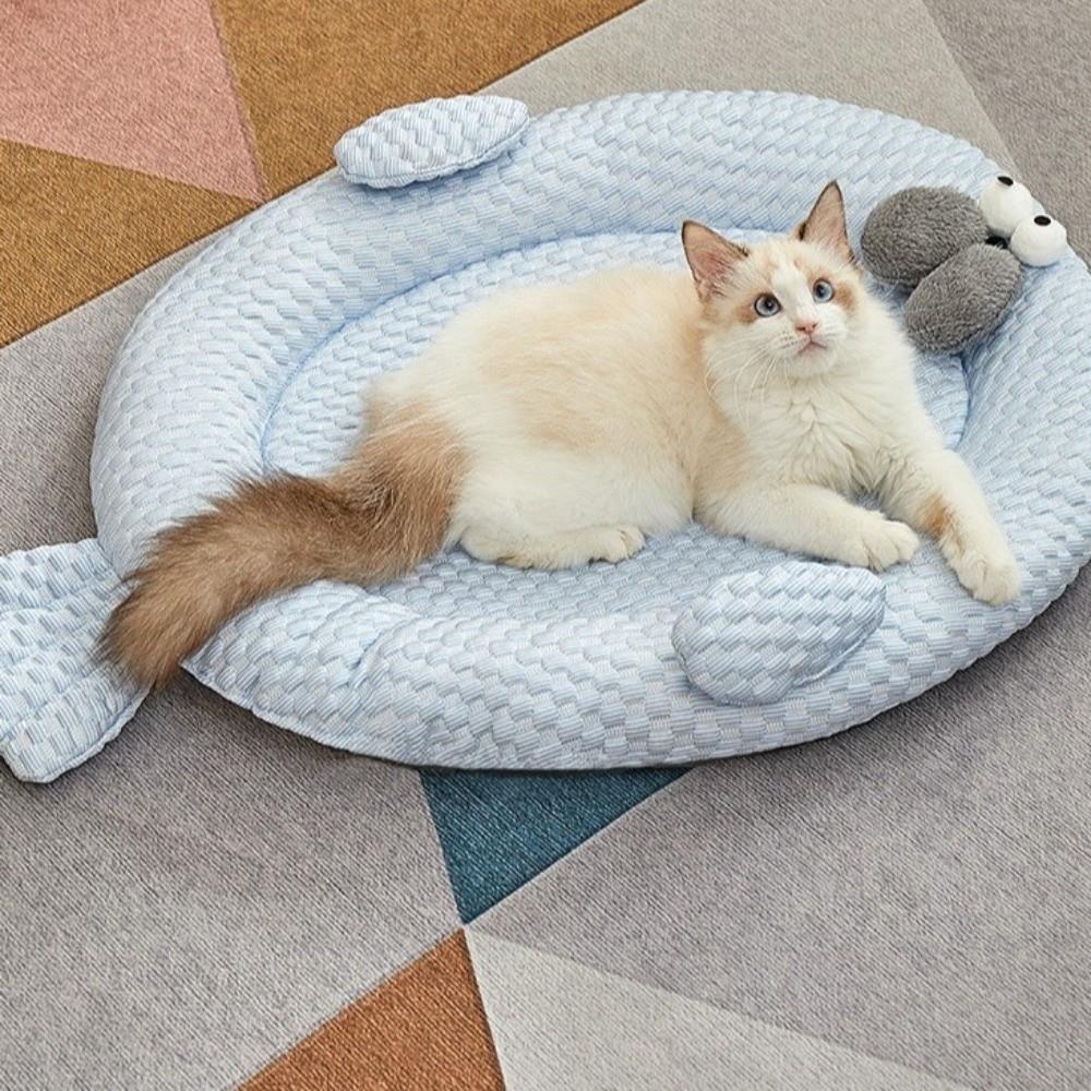 Cartoon Shape Pet Cooling Mat Non-Slip Dog Sofa Cushion Large Space Cat Nest  for Cats and Dogs