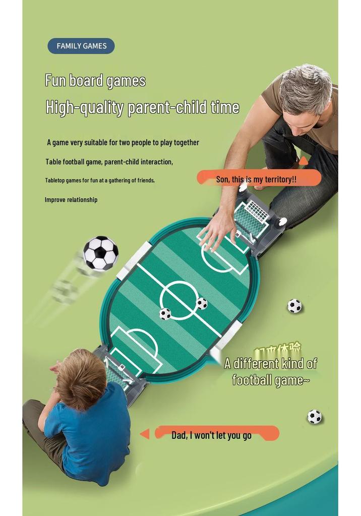 Educational Table Football Game for Kids: Handheld, Two-Player Board for Parent-Child Interaction, Ages 3-8