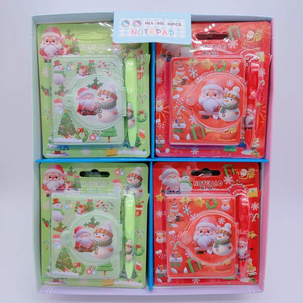 Christmas Stationery Gift Set: Notebook, Multi-Color Pen & Gel Pens for Primary Students.