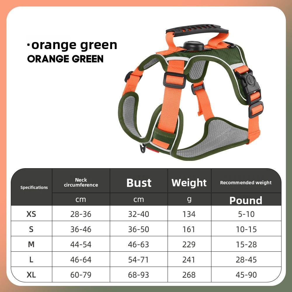 Pet Nylon Reflective Harness With Leash For Small Dogs And Puppies